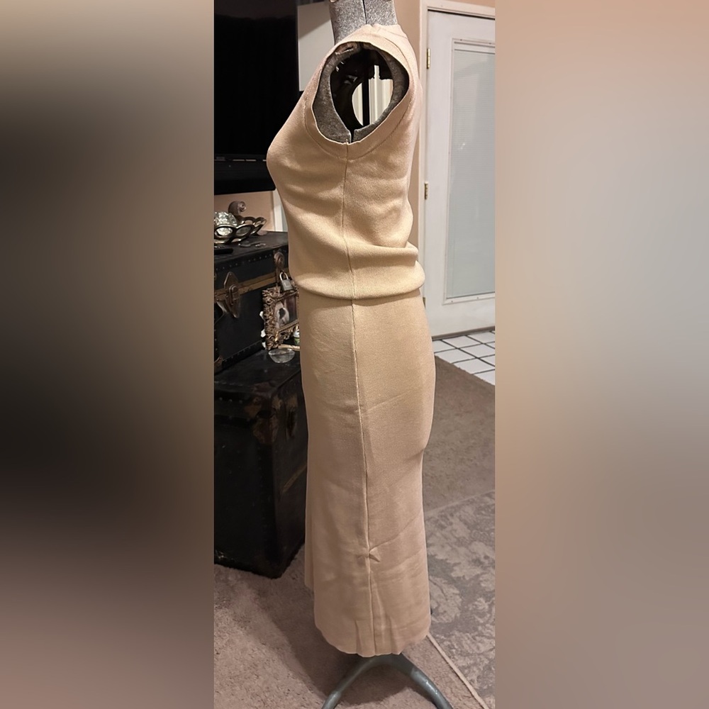 Miu Miu Beige Knit Two-Piece Skirt Set - Picture 3 of 6